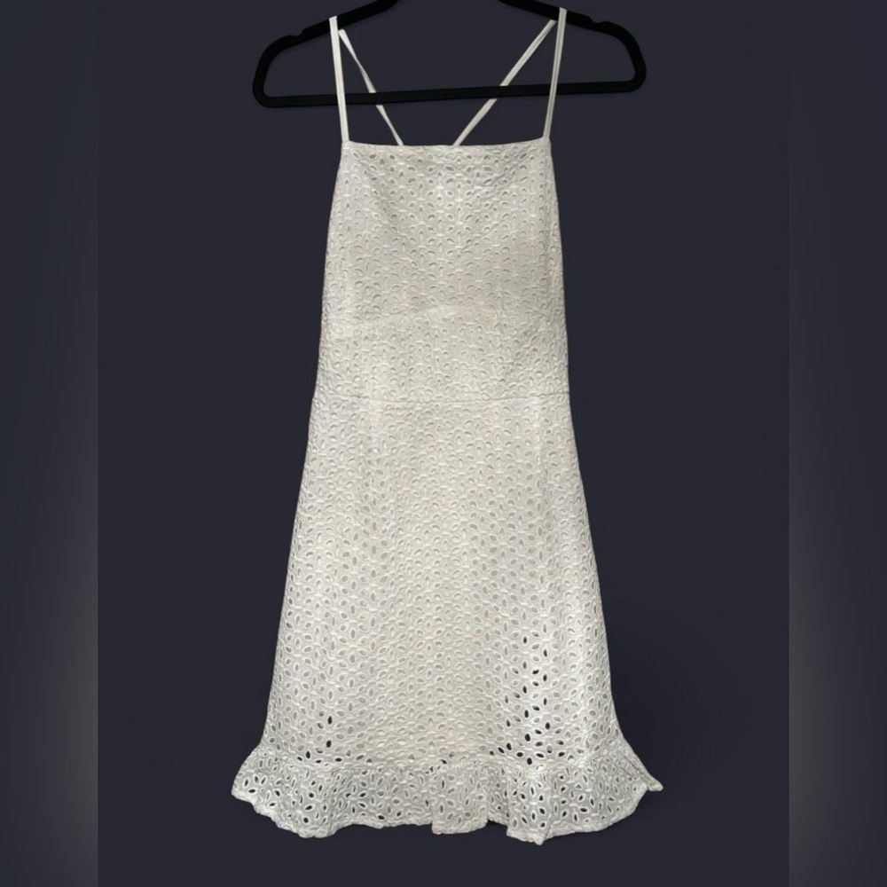 WILLOW & ROOT WHITE EYELET MINI DRESS - Picture 2 of 4